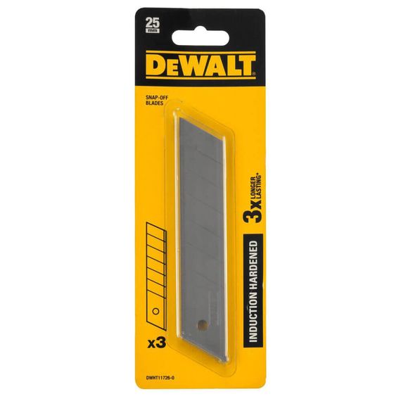 Леза запасні шириною 25 мм з сегментами, що відламуються 3шт DeWALT DWHT11726-0 | Зображення 1