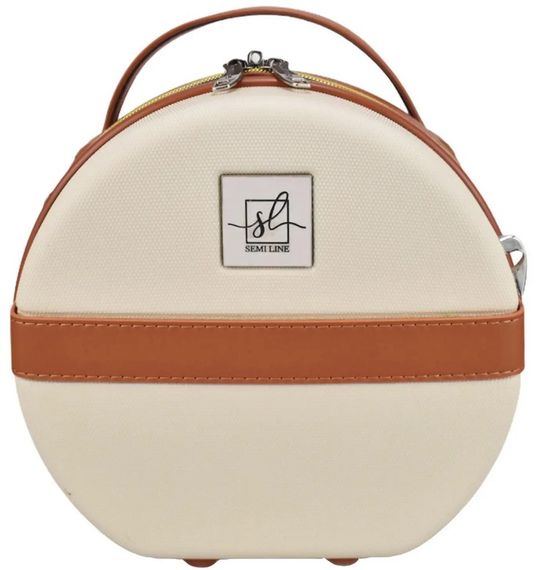 Бьюті-кейс Semi Line 5L Ecru/Brown (T5670-1) (DAS302665) | Зображення 4