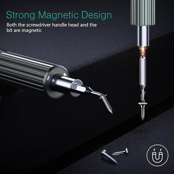 ORIA Electric Precision Screwdriver Set – електрична прецизійна викрутка 58 в 1 | Зображення 3