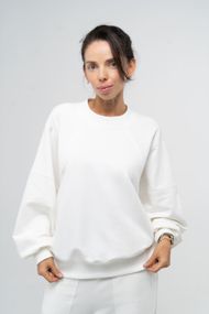 Світшот жіночий з рукавом "летюча миша" молочний, L/XL 170/176-96/100