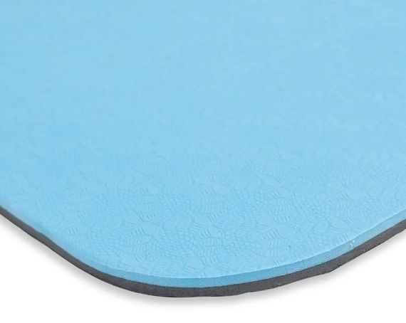 Килимок спортивний Toorx Yoga Professional TPE 183 х 60 х 0,6 см для йоги та фітнесу Azzurro/Antracite (MAT-183) | Зображення 4