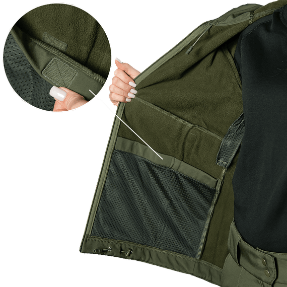 Жіноча куртка Stalker SoftShell Олива (7441), XL | Зображення 5