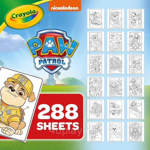 Велика розмальовка Крайола Щенячий патруль 288 сторінок Оригінал Crayola PAW Patrol Coloring Book | Зображення 1