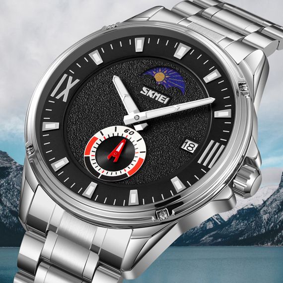 Годинник S2kmei 9326SIBK Silver-Black | Зображення 3