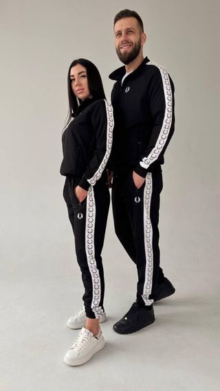 Спортивний костюм унісекс Fred Perry кофта на молнії чорний