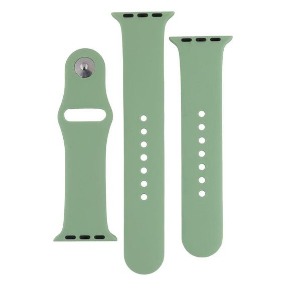 Ремінець для Apple Watch Band Silicone Two-Piece 38/40/41 mm Колір 50.Canary Yellow | Зображення 7