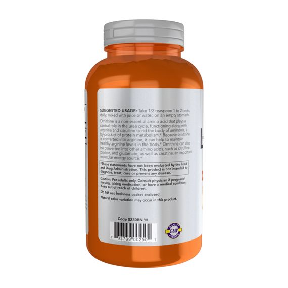 L-орнитин Now Foods L-Ornithine Powder - 227g | Зображення 2
