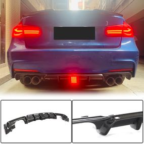 Дифузор заднього бампера Карбон V9 (для M-Sport) для BMW 3 серія F-30/31/34 2012-2019 рр