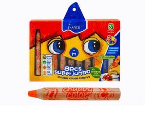 Набір кольорових олівців Marco Chubby color 1800-8CB 8 кольорів