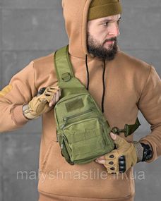 Нагрудная сумка jeroma  олива ДЛ6246