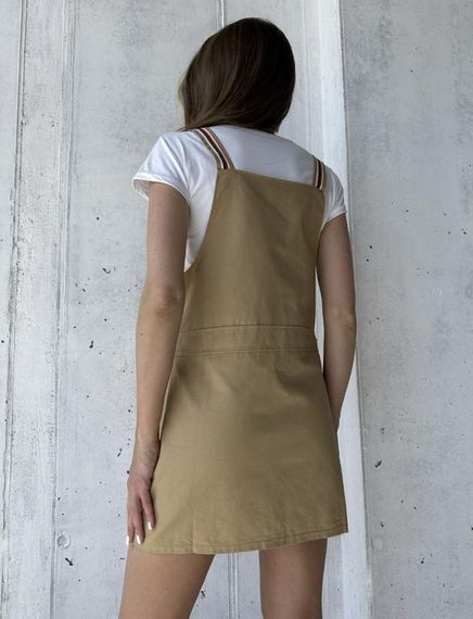 Сарафан літній міні з футболкою М&M бежевий (213731) | Зображення 5