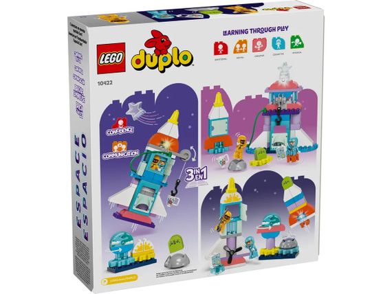 Конструктор LEGO DUPLO Town Пригоди на космічному шатлі 3в1 (10422) | Зображення 1