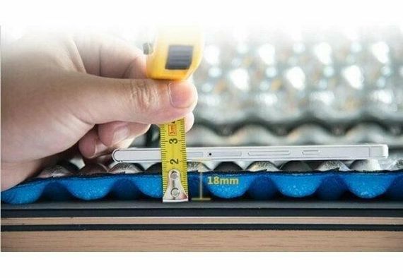 Килимок складний IXPE Naturehike NH19QD008, алюмінієва плівка, 18 мм, блакитний | Зображення 4