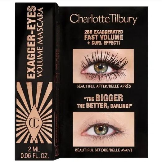 Тушь для ресниц Charlotte Tilbury Exagger-Eyes Volume Mascara Travel - Black (2 ml) | Зображення 1