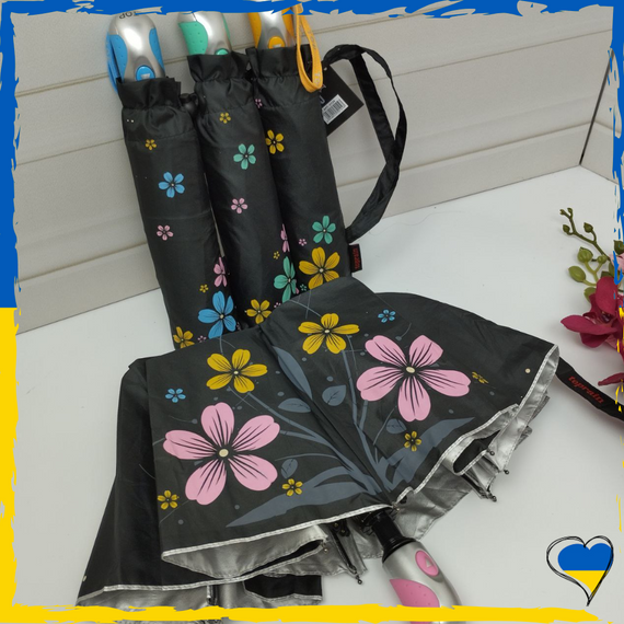 Парасолька жіноча. Антивітер. Парасолька напівавтомат