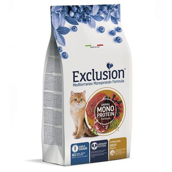 Сухий корм Exclusion Cat Sterilized Beef для стерилізованих кішок 1.5 кг