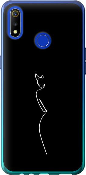 Чехол на Realme 3 Силуэт1 "4590u-1869-17620"