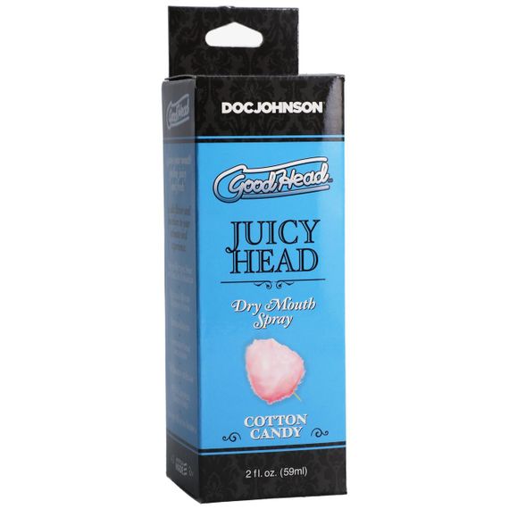 Зволожуючий оральний спрей Doc Johnson GoodHead Juicy Head Dry Mouth Spray, Цукрова вата | Зображення 1