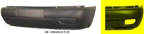 Передний бампер VW Caravelle T4 96-03 с отв. (FPS) 7D0807221C
