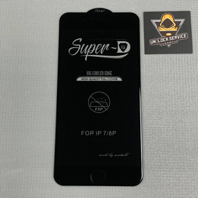 Захисне скло 5D Full Glue для Iphone 7 Plus | Mietubl Super | Чорне, повне покриття, 9H