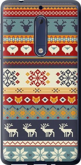 Чехол на Nokia 5 Рождественский орнамент "3303u-804-17620"
