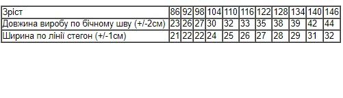 Велосипедки для дівчинки Носи своє 122 Блакитний (p-8322-121696) | Зображення 2