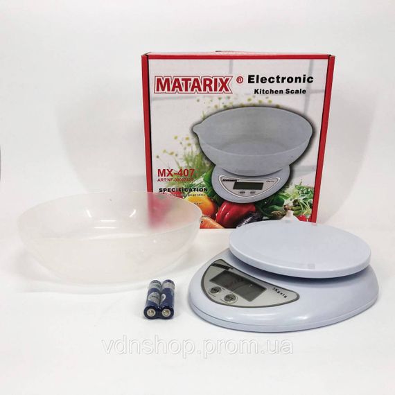 Точні електронні ваги для товарів Matarix, Кухонні ваги з дисплеєм ваги Харчові для продуктів IP-50 | Зображення 5