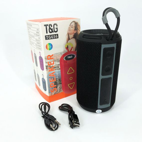 Колонка з rgb світломузикою TG656, Колонка з блютуз бездротова підсвічуванням акумуляторна TH-74 | Зображення 8