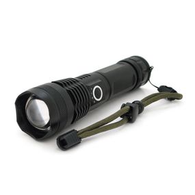 Ліхтар ручний Voltronic KY-P50X80, 1LED Cree XHP50.2, 19W, 5 режими, ZOOM,18650/6800mah/3xААА, Black, IP40, кабель USB-micro,
