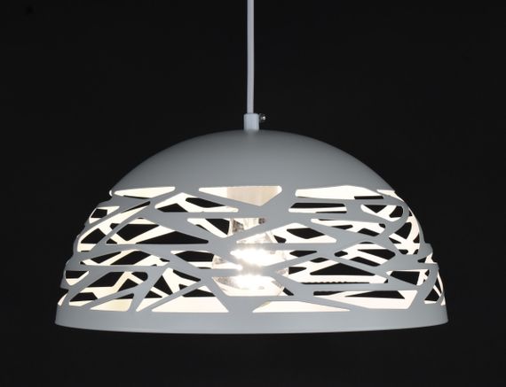 Люстра підвісна на 1 лампочку 27812 Білий 30-180х30х30 см. | Зображення 4