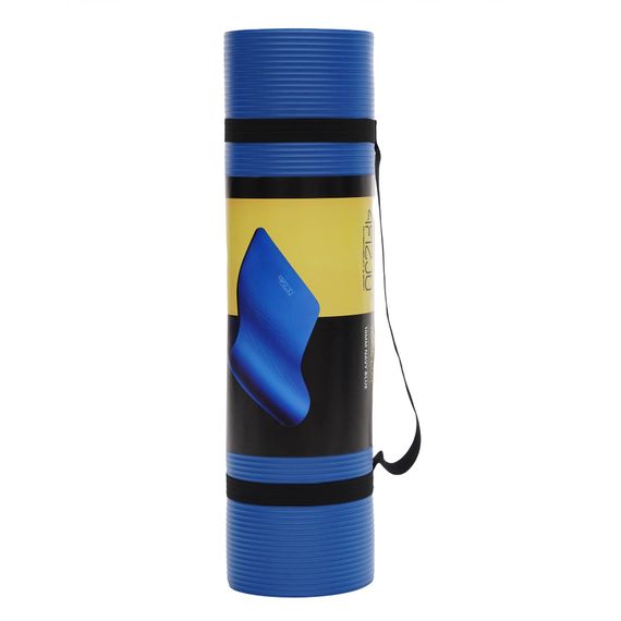 Килимок (мат) спортивний 4FIZJO NBR 1 см для йоги та фітнесу Blue 4FJ0014 (P-5907222931028) | Зображення 6