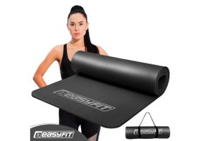 Килимок для фітнесу та йоги EasyFit NBR 10 мм Чорний (EF-1919-BK)