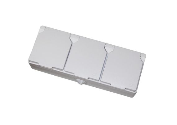 Розетка зовнішня установка 3-а з/к біла IP54 SURFACE Ny95001227 | Зображення 3