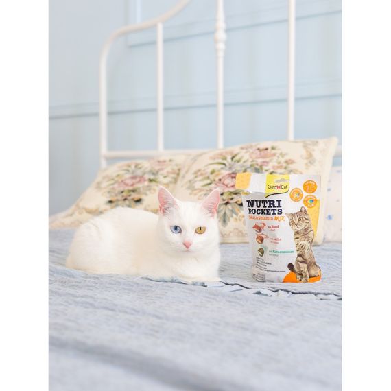 Ласощі для котів з лососем GimCat Nutri Pockets Salmon & Omega 3+6, 150 гр | Зображення 2