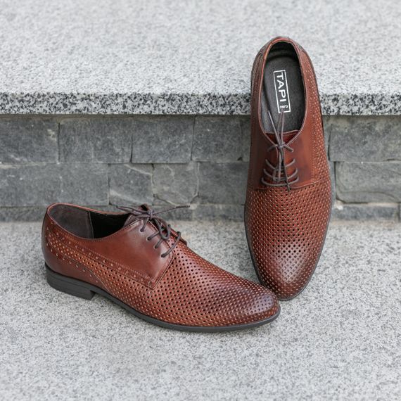 Мужские туфли дерби Тари с перфорацией 41 размер | Зображення 2