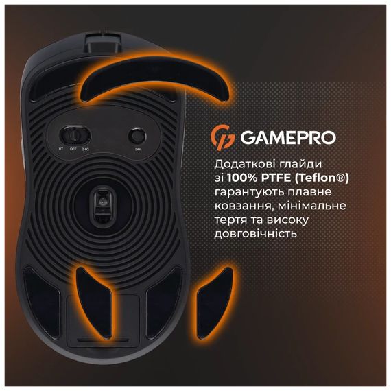 Мишка GamePro Genesis Ranker Wireless/Bluetooth/USB Black (GM012B) | Зображення 6