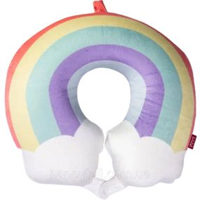 Подушка для шиї Rainbow U-подібна, рожевий HP-56-13P