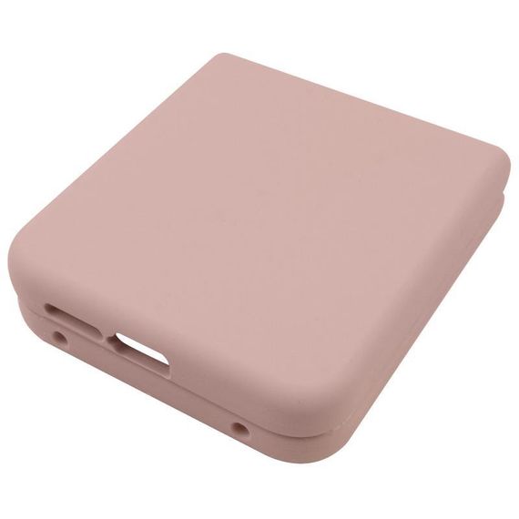 Чохол Foldables Silicone Cover Lakshmi (AAA) для Motorola Razr 50 Білий / White Рожевий / Pink Sand | Зображення 3