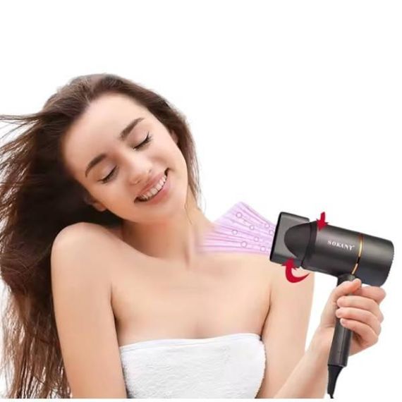 Фен для укладання волосся 1200 Вт Sokany SK-2202 Чорний