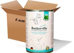 Влажный корм для котов Вaskerville, Holistic Оленина с кроликом и кошачьей мятой, 400 г ( 6 шт. упаковка)