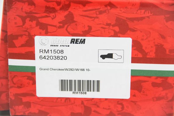 Колодки передні гальмівні Grand Cherokee/W292/W166 10-, GOODREM (RM1508) | Зображення 2