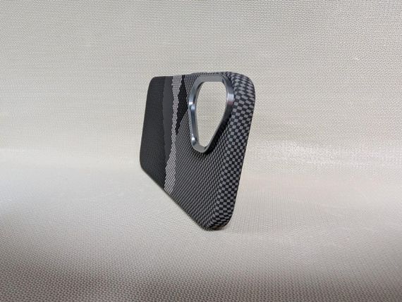 Чохол для iPhone 16 / Айфон 16, LUXO Life Carbon, ультратонкий, MagSafe, сірий | Зображення 4