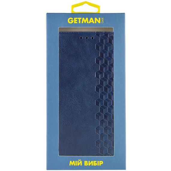 Шкіряний чохол-книжка GETMAN Cubic (PU) для Apple iPhone 13 (6.1") Синій | Зображення 3