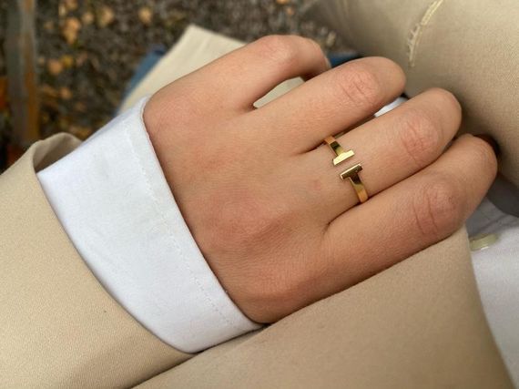 Женское кольцо Tiffany из желтого золота 22 | Зображення 2