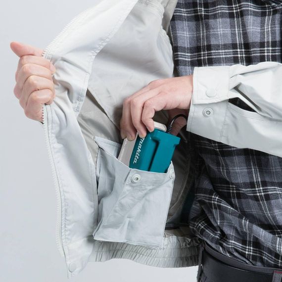 Куртка акумуляторна з вентиляцією Makita DFJ405ZXL (LXT, CXT, без акумуляторів та зарядного пристрою) | Зображення 5
