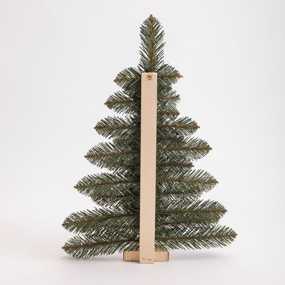 Штучна ялинка настінна Полонина 60 см на дерев'яній підставці SOK-M-V-1 | Зображення 3