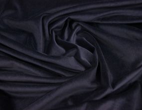 Оксамит італійський бавовняний з еластаном натуральний темно синій однотонний XMR 13