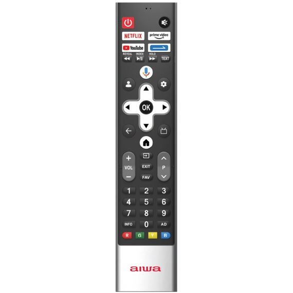 TV 55 AIWA 55GO70804UHD 4K UHD/DLED/T2/ Google TV/2 x 10W/Dolby Digital/HDMI/Wi-Fi/VESA 200x200/Blac | Зображення 1