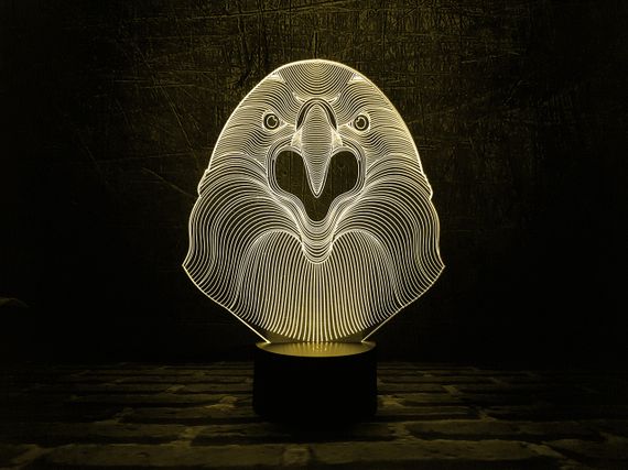 Змінна пластина для 3D ламп "Орел" 3DTOYSLAMP