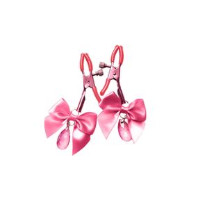 Зажимы для сосков с регулировкой Art of Sex - Flirty Bow, цвет розовый Sex Aura
